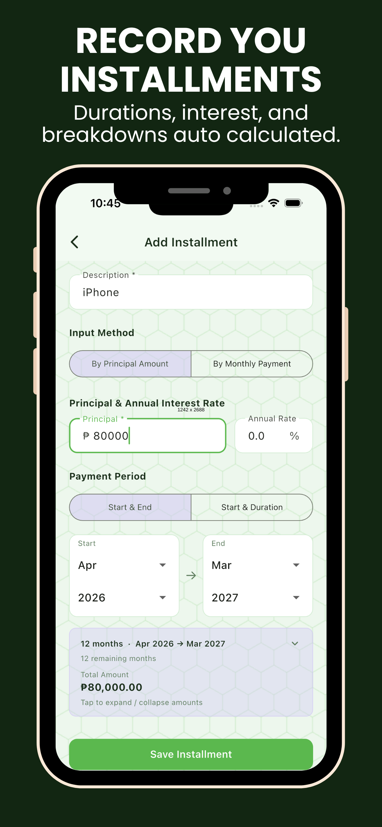 Installments